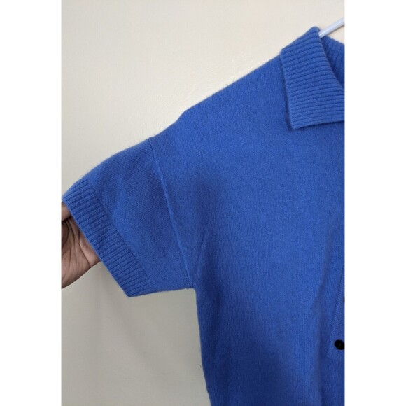 100% Cashmere NAADAM Short Sleeve Polo Top - Picture 5 of 8